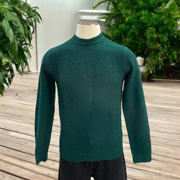 Gap Green Sweater NWT Soft Knit Minimalist Y2K Cozy Core Style Small Clean Fit - Picture 1 of 11